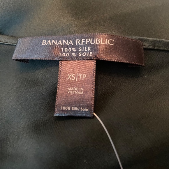 NWT Banana Republic 100% silk dress green xs - Picture 5 of 5
